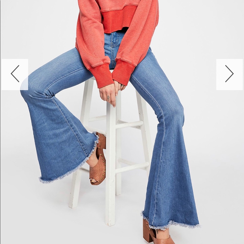 Super denim flare free people size 27